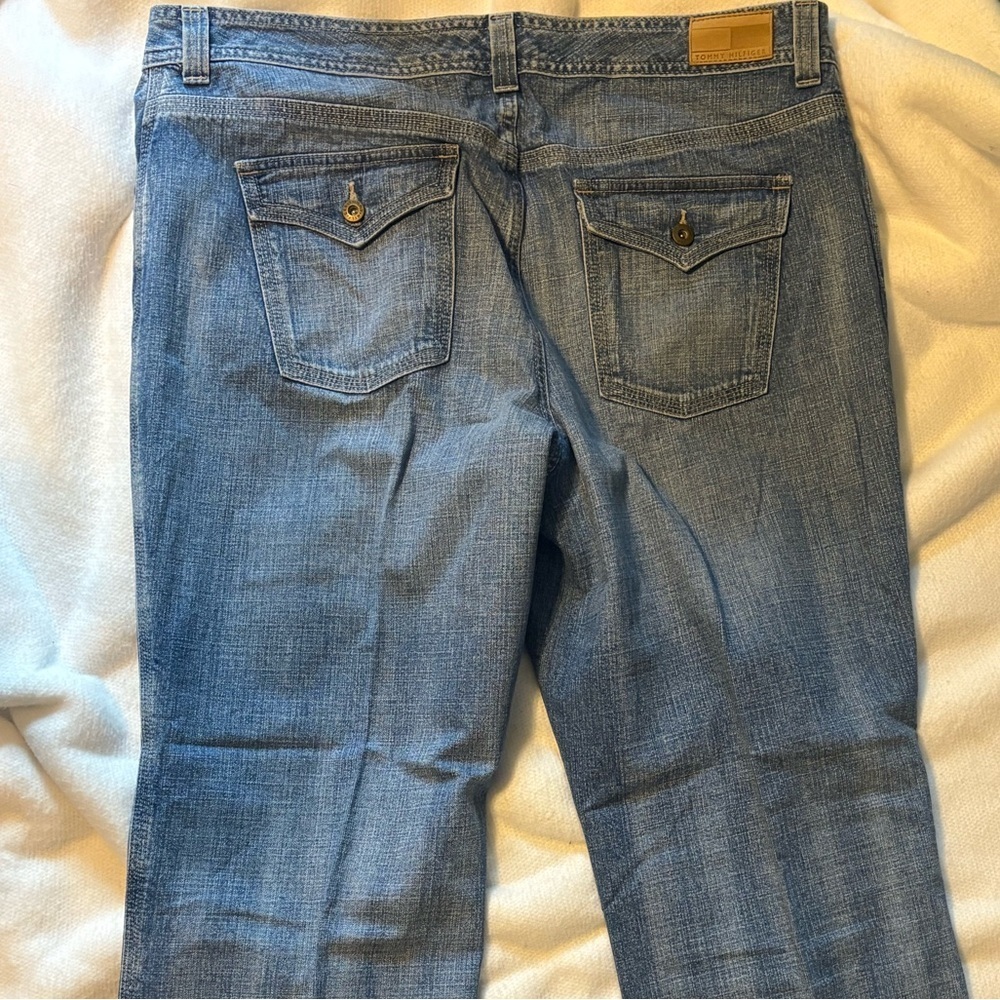 Vintage plus size Tommy Hilfiger Denim Jeans Blue Flap Pockets - Picture 7 of 8
